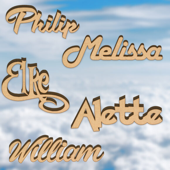 Wooden Name Plaque - Image 3
