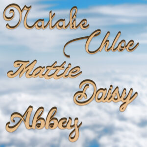 Wooden Name Plaque