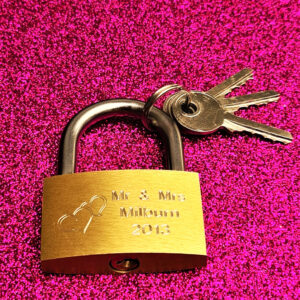 Engraved Love Lock