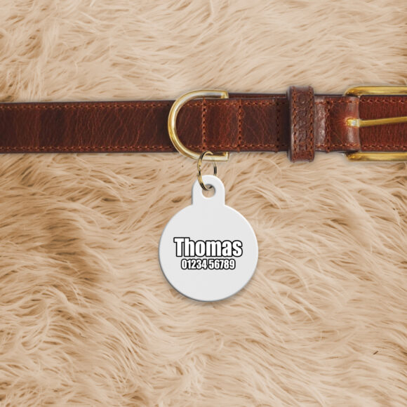 Circle Shaped Dog Tag - Image 2