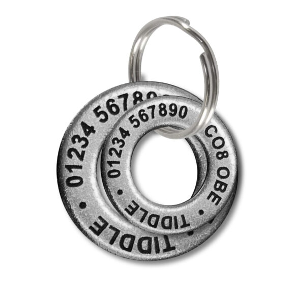 Engraved Washer Pet Tag