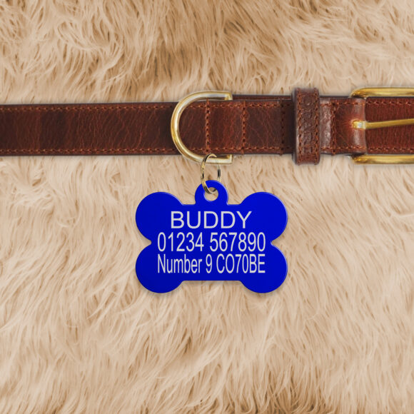 Engraved Bone Shaped Dog Tag - Image 5