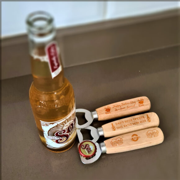 Engraved Wooden Bottle Opener - Image 2