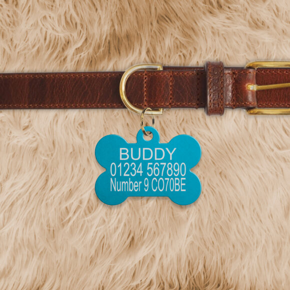 Engraved Bone Shaped Dog Tag - Image 4
