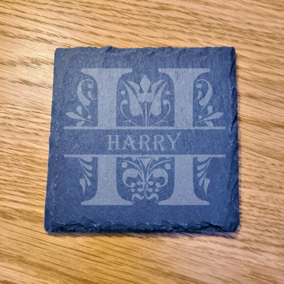 Monogram Slate Coaster - Image 12