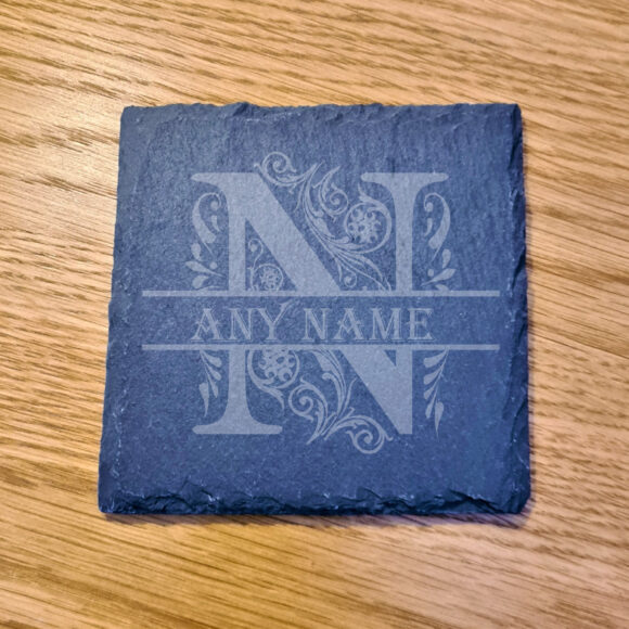 Monogram Slate Coaster - Image 3
