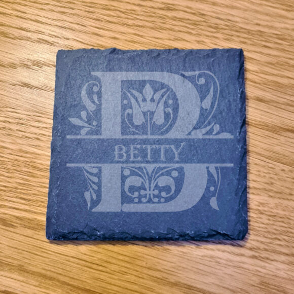 Monogram Slate Coaster - Image 4
