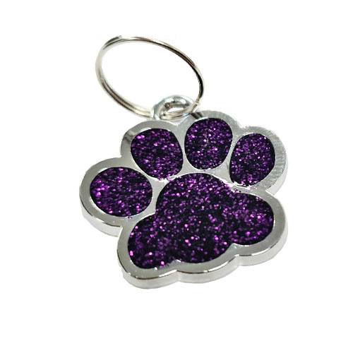 Personalised Puppy Pet Paw ID Tags Dog ID / Cat ID Bling Tag Name ENGRAVING - Image 3