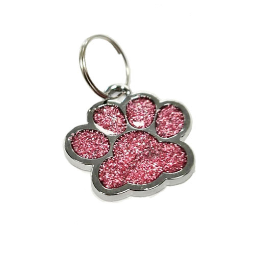 Personalised Puppy Pet Paw ID Tags Dog ID / Cat ID Bling Tag Name ENGRAVING - Image 4