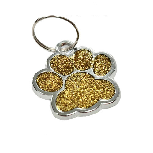 Personalised Puppy Pet Paw ID Tags Dog ID / Cat ID Bling Tag Name ENGRAVING - Image 8