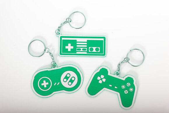 Retro Gaming Controller Keyring - Image 3