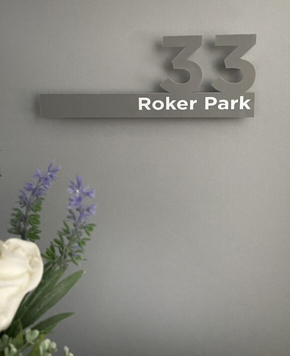Personalised Acrylic Door Sign with House Number and Street Name - Image 6