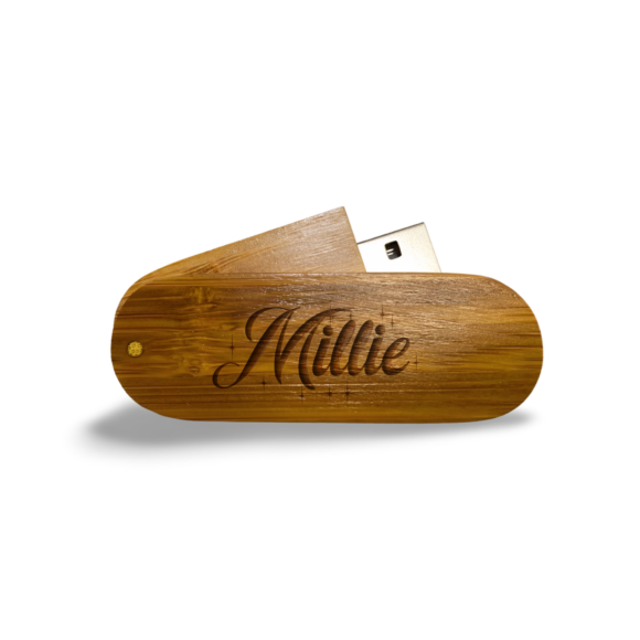 Personalised Wooden Engraved 16Gb 32Gb USB Stick Memory Flash Drive Company Logo) - Image 2